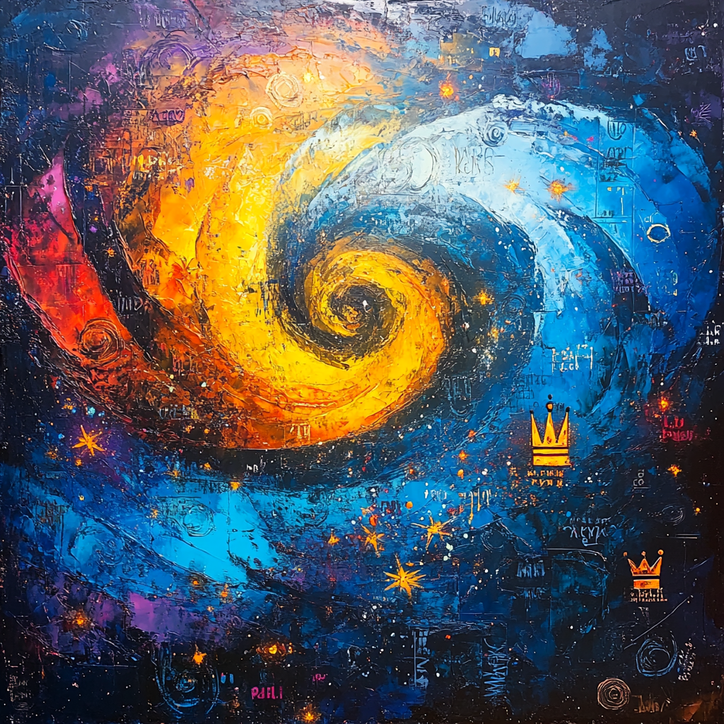 Jean-Michel Basquiat Inspired Cosmic Whispers Paint by numbers kits