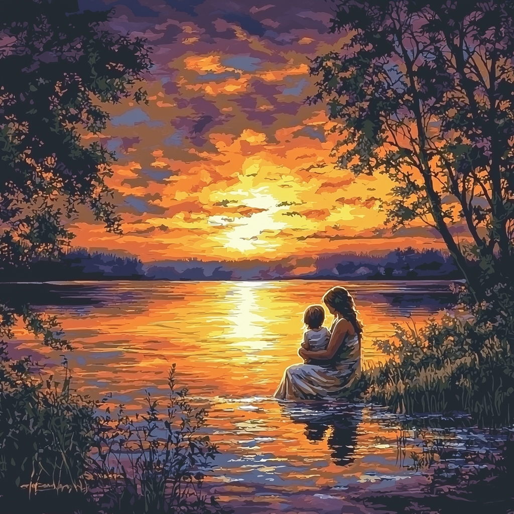 Evening Hues Of Love Paint By Number
