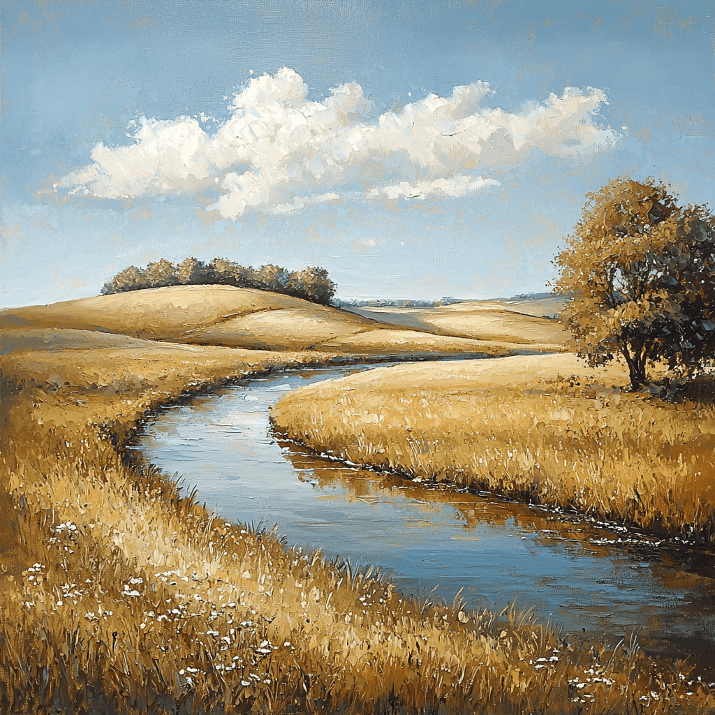 John Constable Inspired Rural Reflections Painting Number Kit