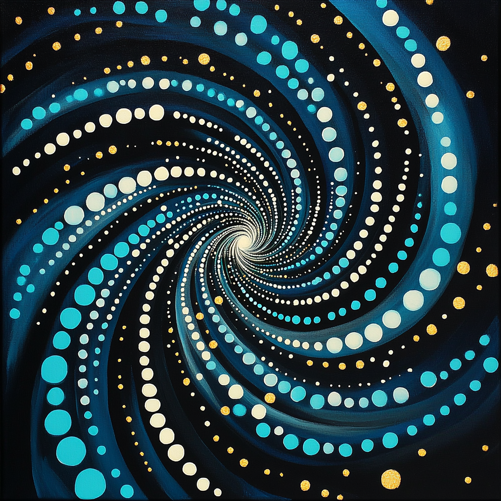 Yayoi Kusama Inspired Infinite Night Sky Numbered painting kits