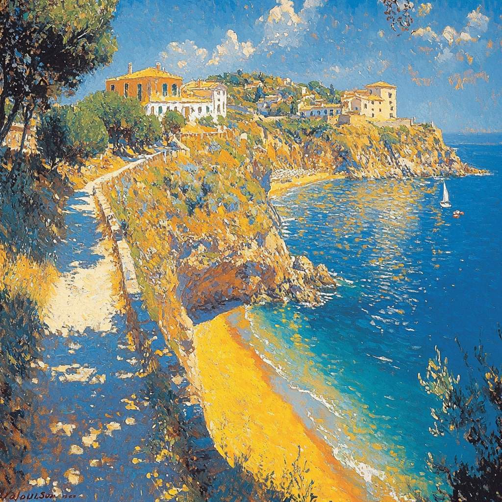 Joaquin Sorolla Inspired Radiant Mediterranean Coastline Painting By Numbers Kit