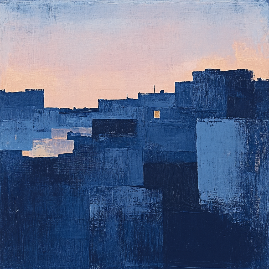 Edgar Degas Inspired Evening Breeze Over City Rooftops Paint by numbers art