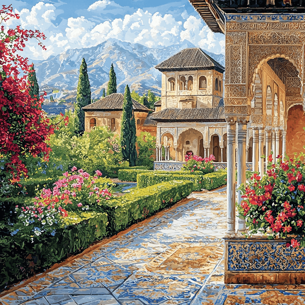 The Alhambra - Spain Paint By Number