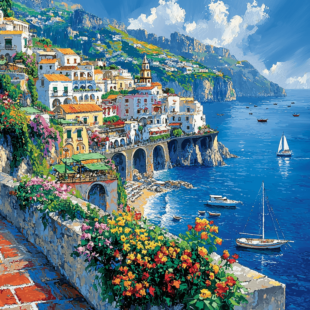 The Amalfi Coast - Campania Paint By Color