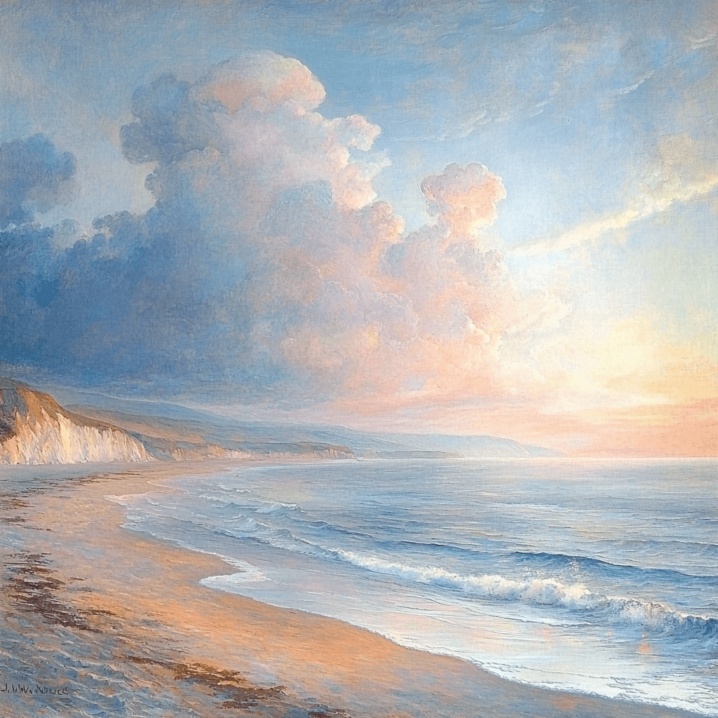 J.M.W. Turner Inspired Seaside Whispers Paint By Color