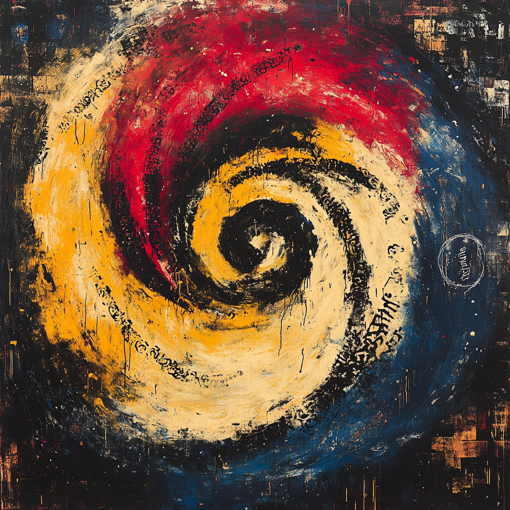 Jean-Michel Basquiat Inspired Urban Nebula Study DIY paint by numbers