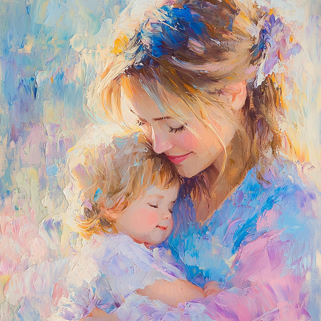 Tender Moments In Pastel Paint By Numbers