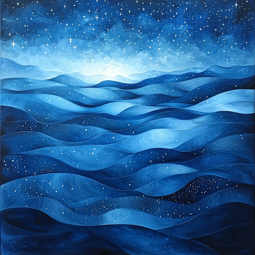 Paul Cézanne Inspired Abstract Nocturne Paint By Numbers