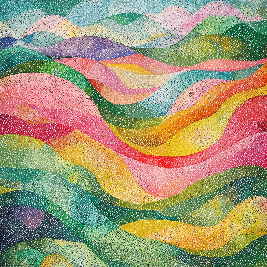 Georges Seurat Inspired Rippling Colors Numbered Painting Kits