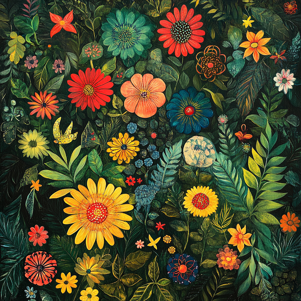 Frida Kahlo Inspired Majestic Garden Painting by numbers kit