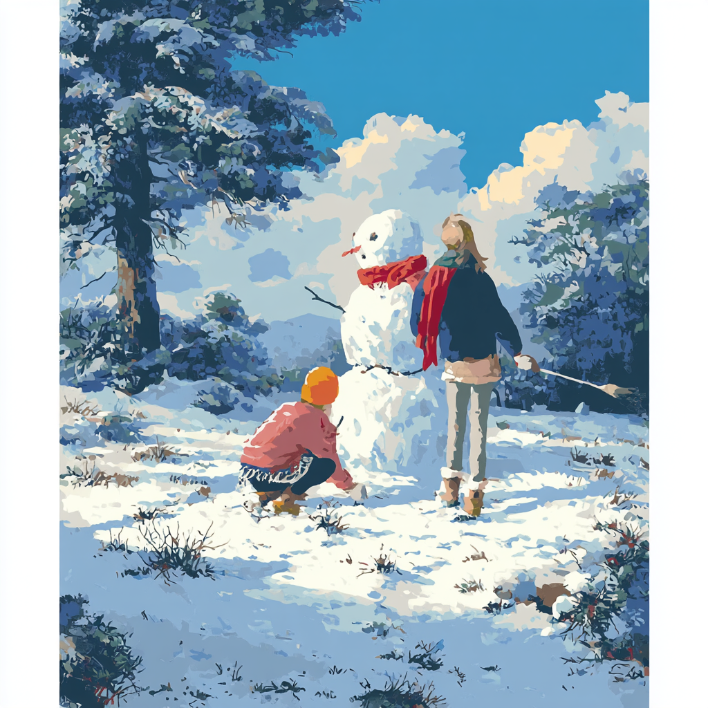 Love's Warmth On Winter's Day Paint By Number