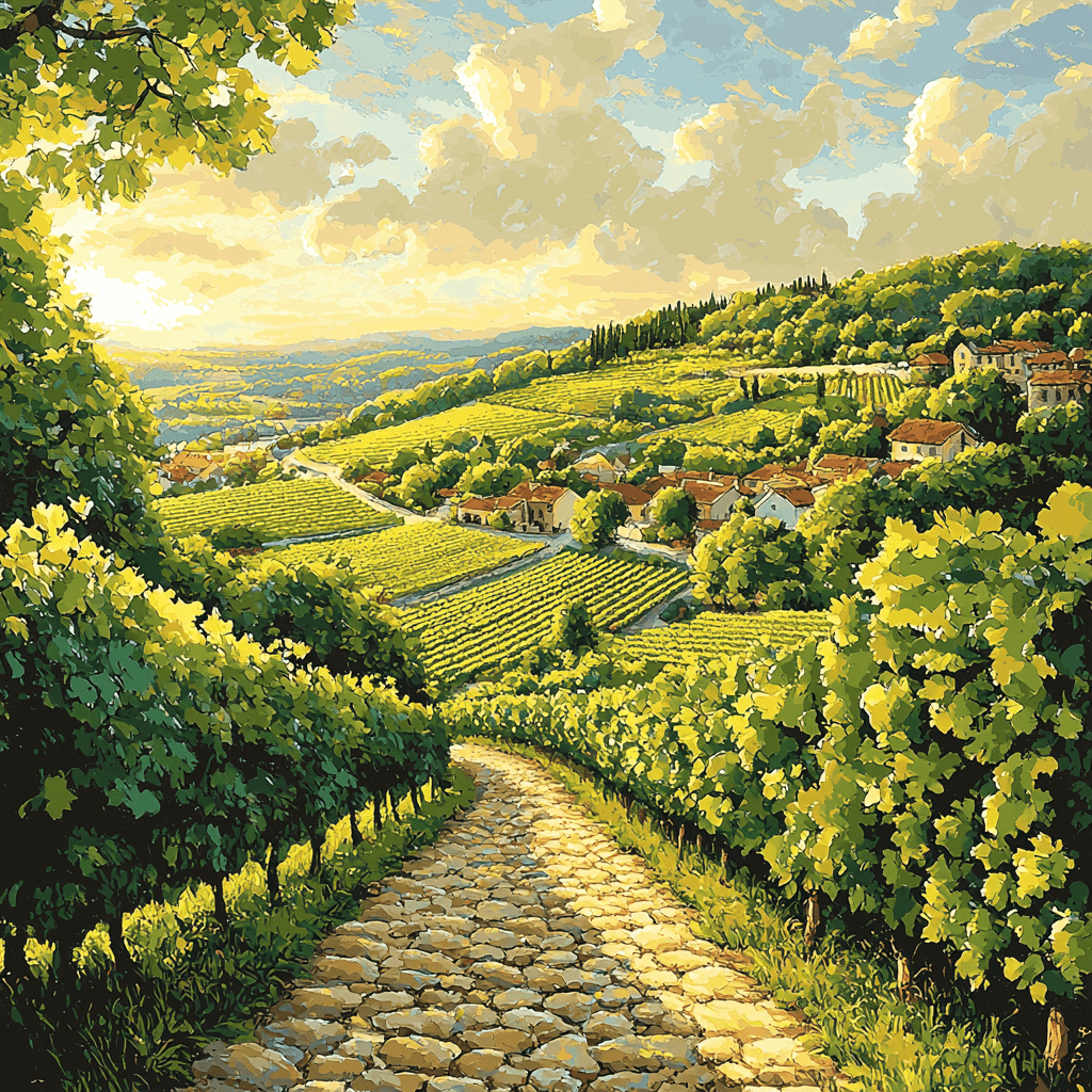 Paul Cezanne Inspired Post-Impressionist Vineyard Retreat Paint By Numbers Kits