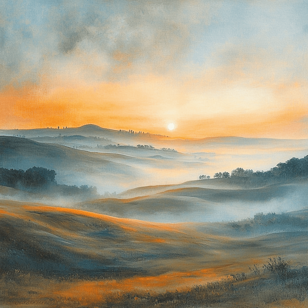 J.M.W. Turner Inspired Misty Morning Glow Painting By Numbers Kit