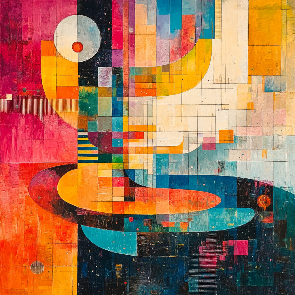 Kandinsky Inspired Symphonic Colors Paint by numbers art