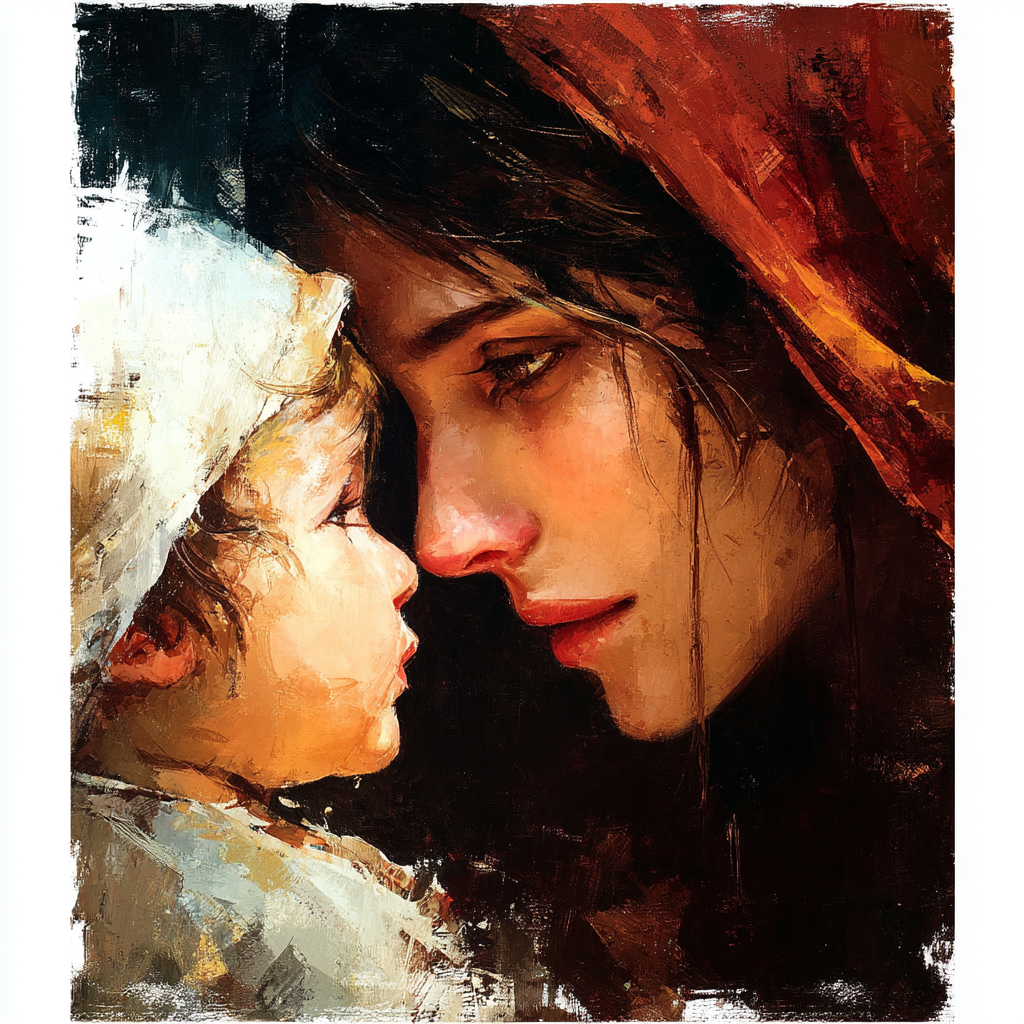In A Mother’s Eyes Paint By Color