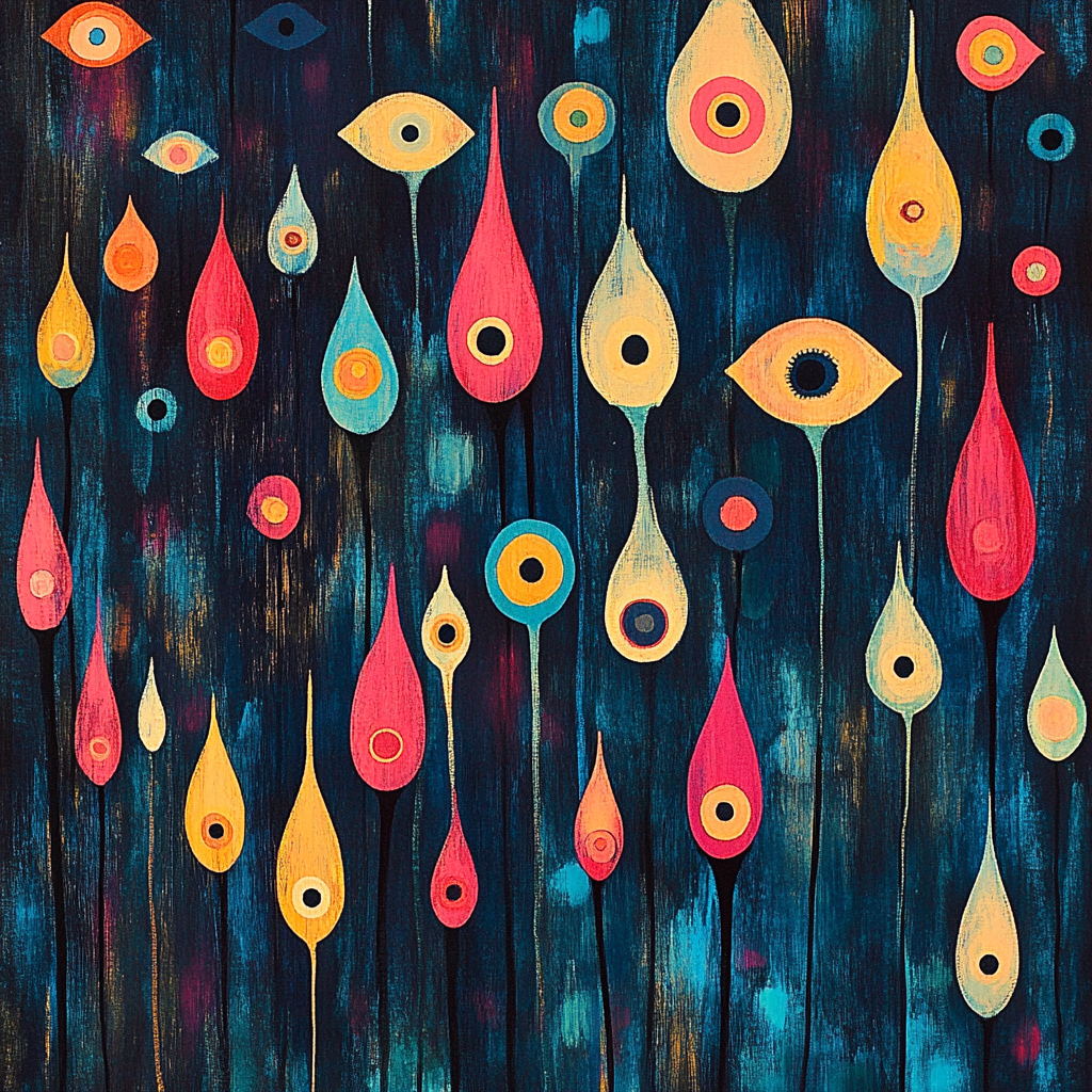 Joan Miró Inspired Night Market Of Stars DIY paint by numbers