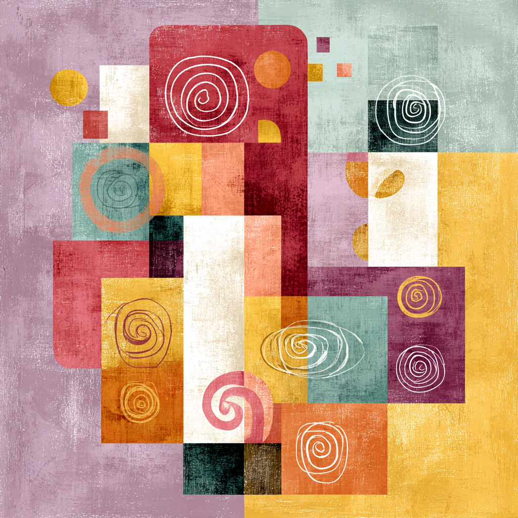 Paul Klee Inspired Playful Patterns Paint by numbers art