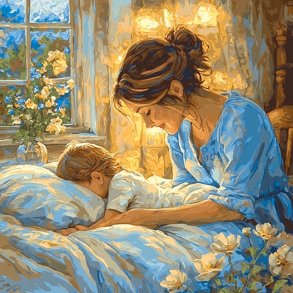 Bedtime Blessings Number Painting