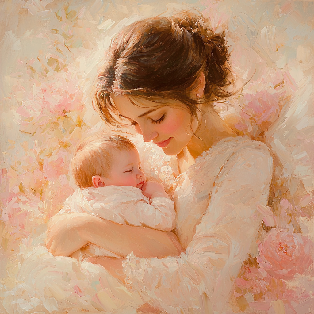 Cradle Of Love Painting By Numbers Kit