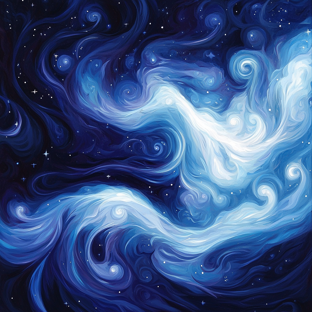 Leonardo Da Vinci Inspired Veil Of The Cosmos Painting By Numbers Kit