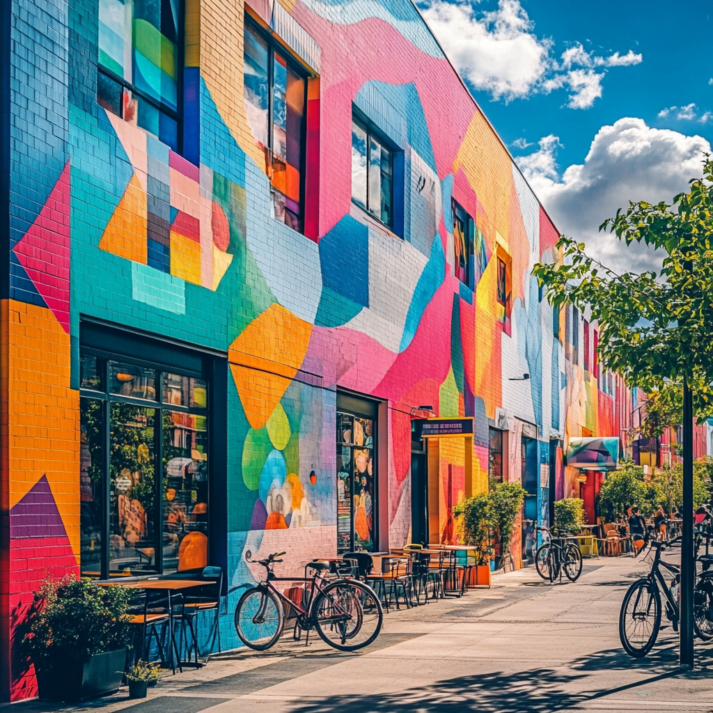 Montreal Plateau Murals Saint Laurent Avenue Canada painting number kit