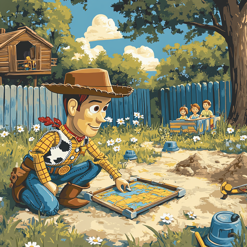 Woody Backyard Rescue Plan Numbered painting kits