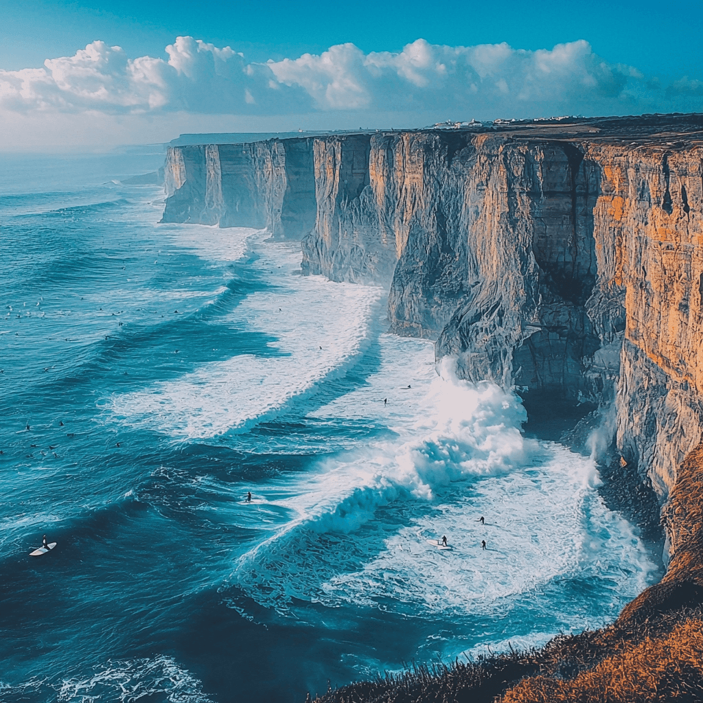 Nazaré Cliffs Paint By Number