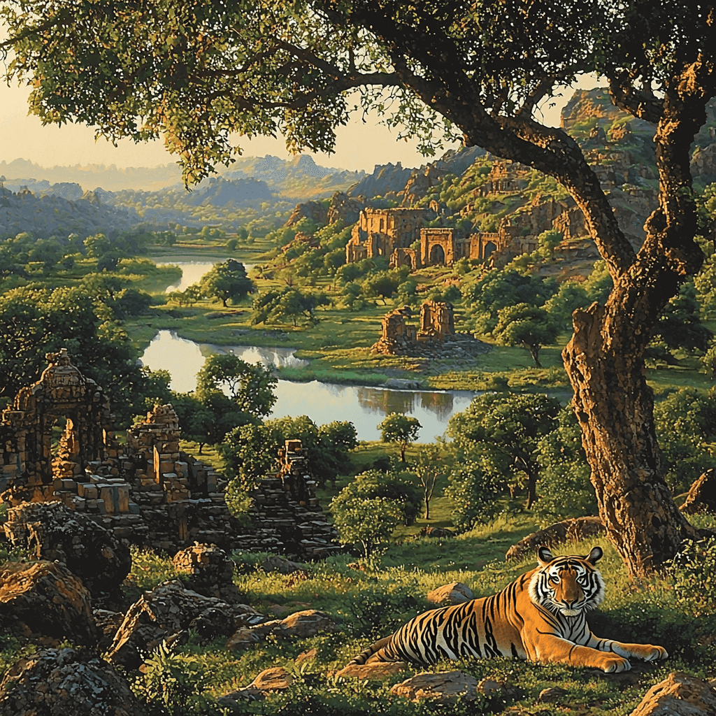 Ranthambore National Park Painting Number Kit