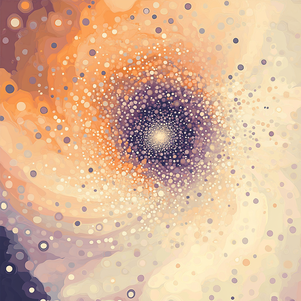 Georges Seurat Inspired Quantum Foam Garden Paint by numbers kits