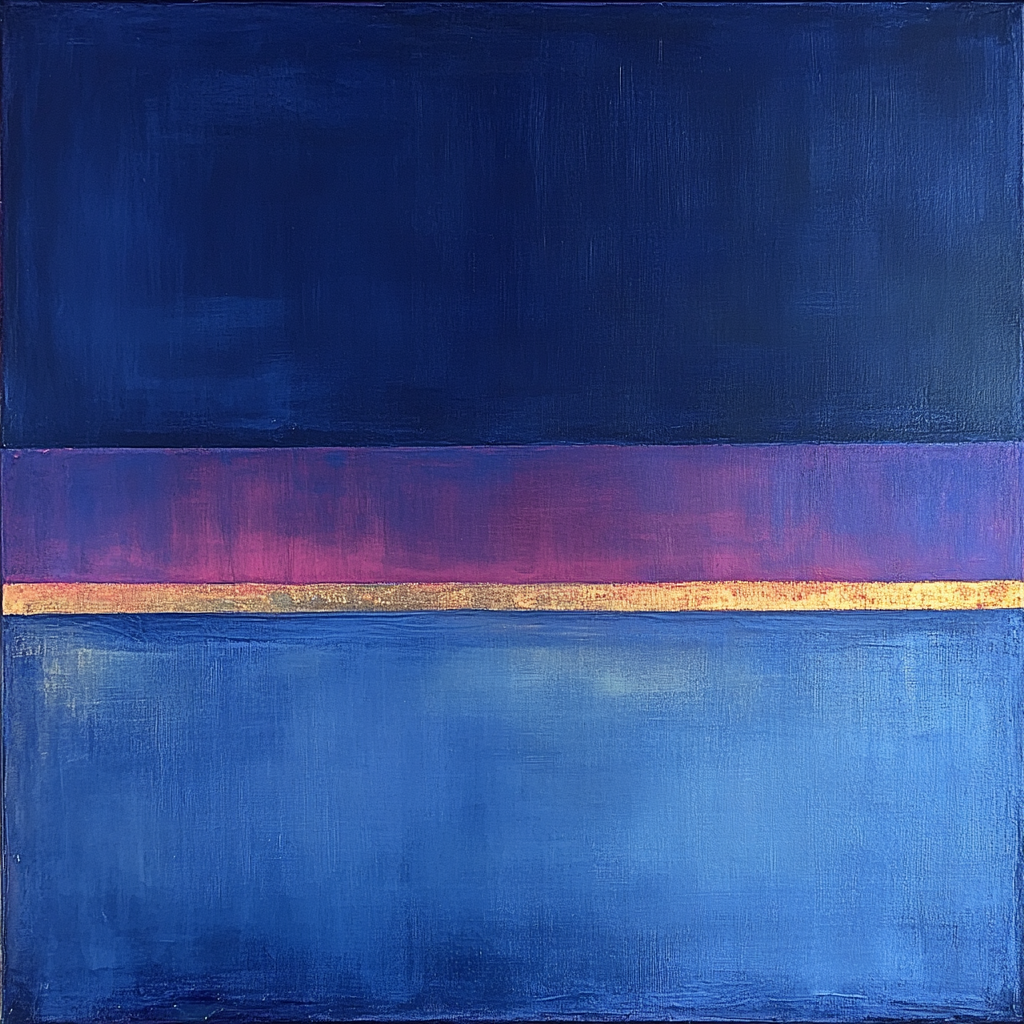 Mark Rothko Inspired Cosmic Dawn painting number kit