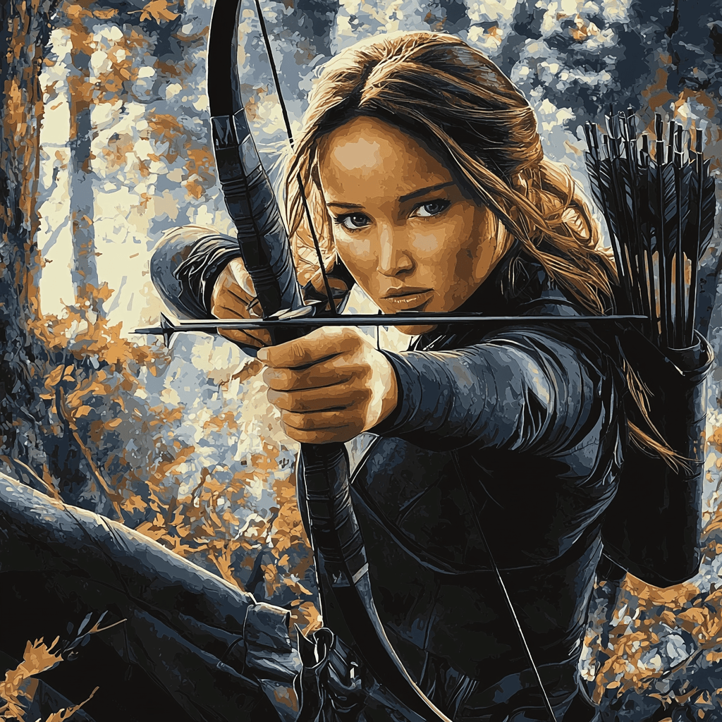 Jennifer Lawrence: Unleashing The Fire Within Katniss Painting By Numbers Kit
