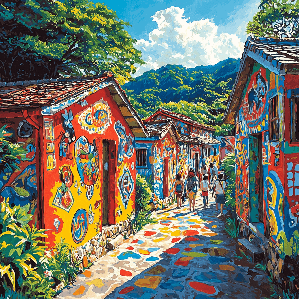 Rainbow Village - Taichung Paint By Number