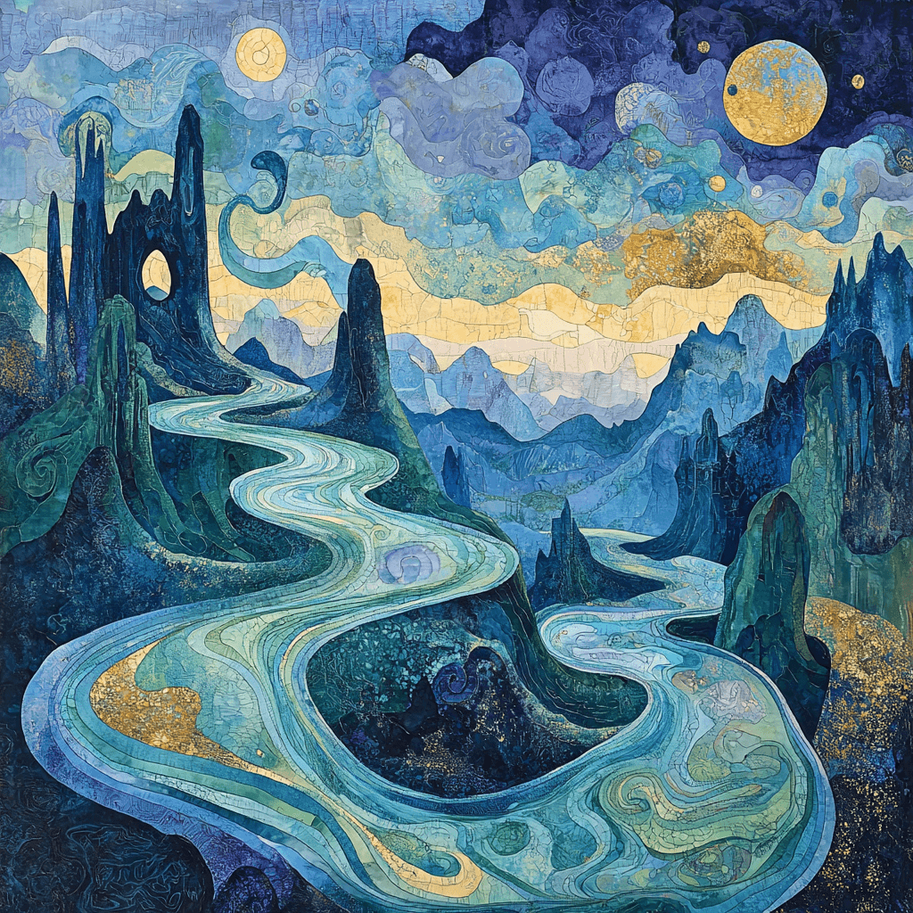 Max Ernst Inspired Ethereal Tides Painting Number Kit