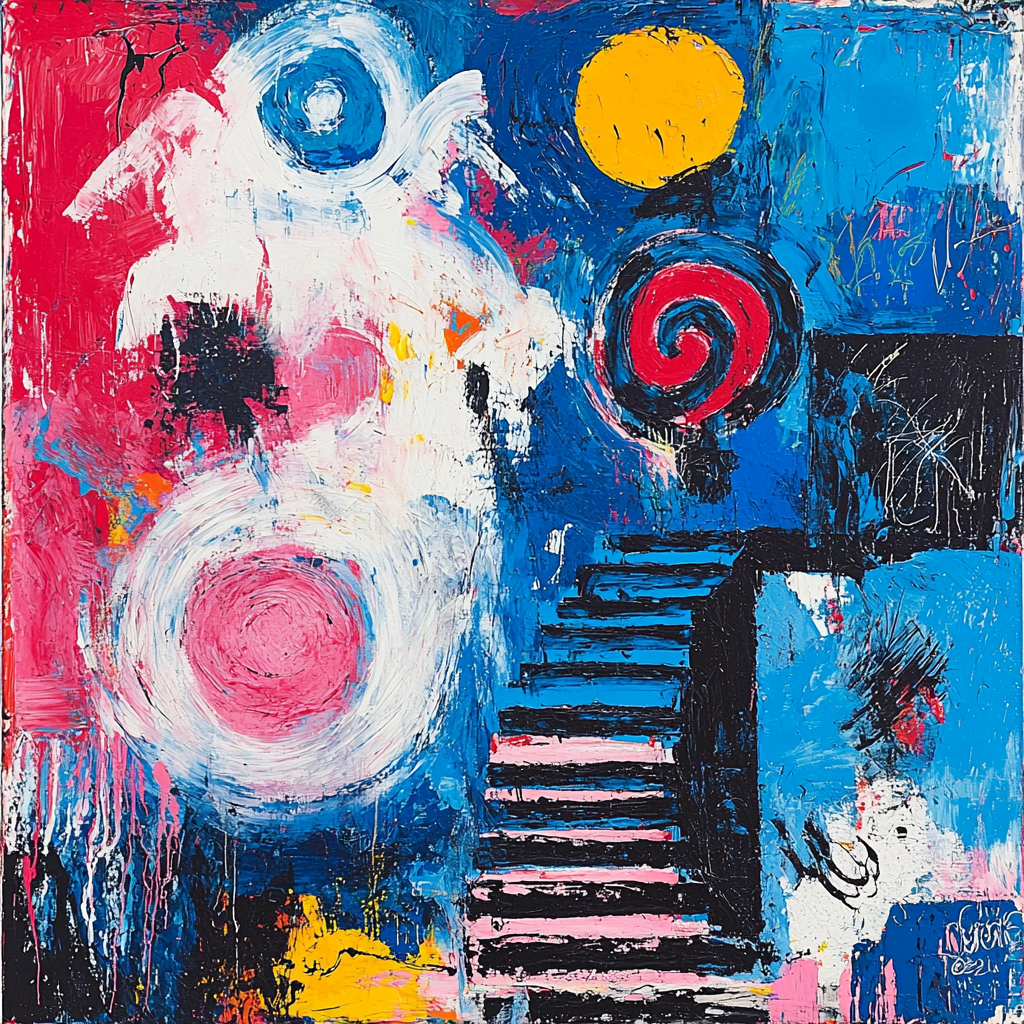 Jean-Michel Basquiat Inspired Metaphysical Journeys Paint By Numbers Kits