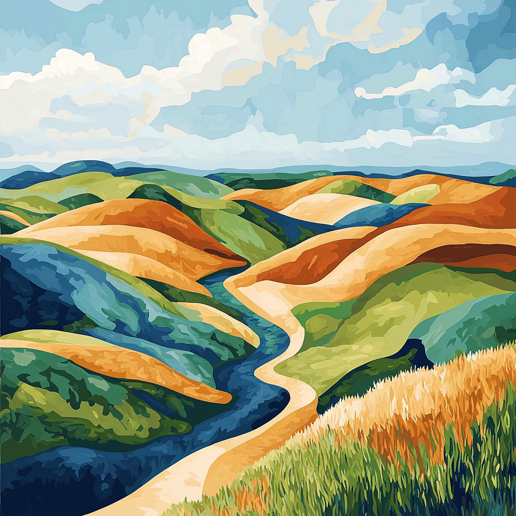 Paul Cézanne Inspired Organic Echoes Painting By Numbers Kit