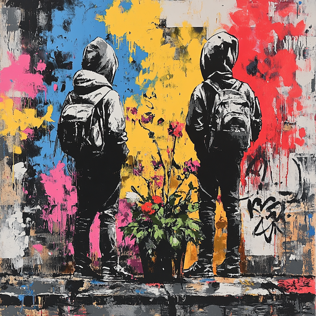 Banksy Inspired Urban Dissent Paint by numbers kits