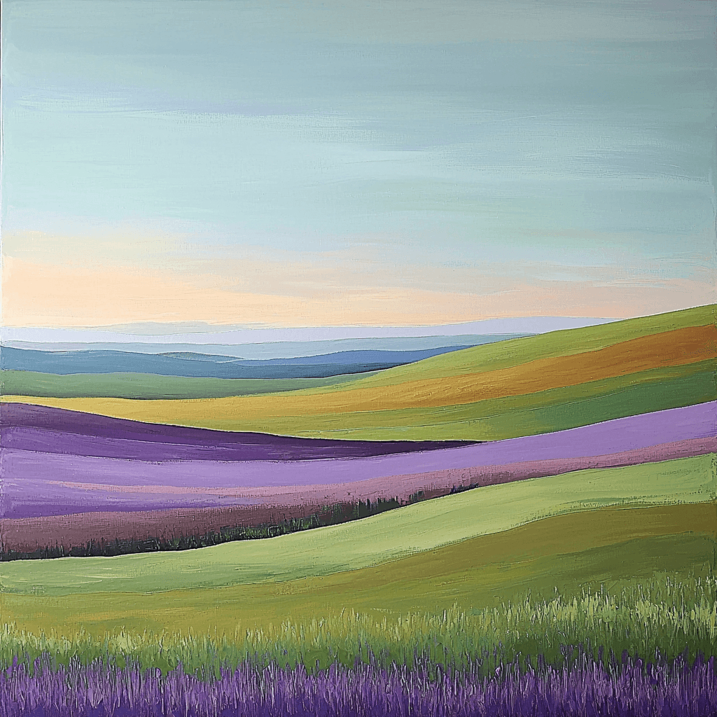 Mark Rothko Inspired Transcendental Embrace Number Painting