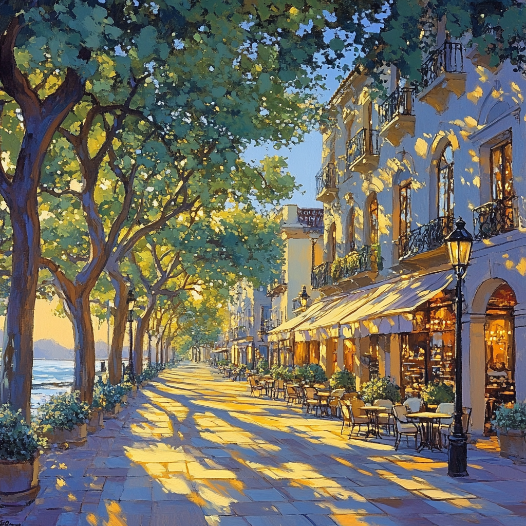 Milla De Oro Avenue Madrid Spain Paint by numbers art