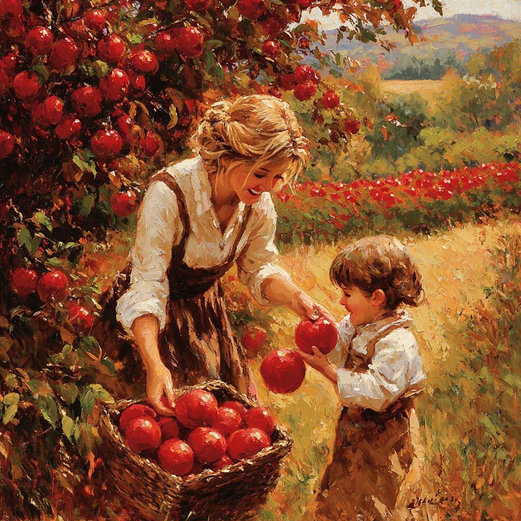 A Day At The Orchard Numbered Painting Kits