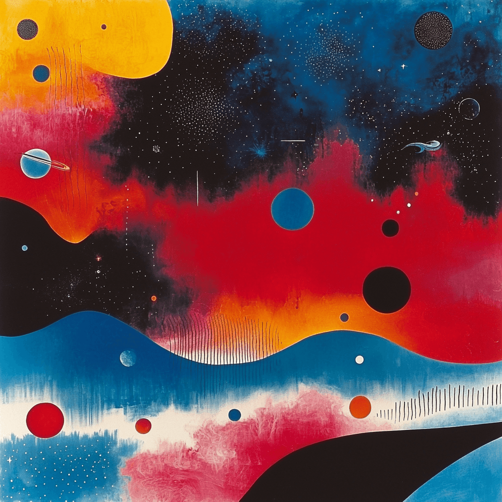 Joan Miró Inspired Galactic Expedition Paint By Numbers Kits