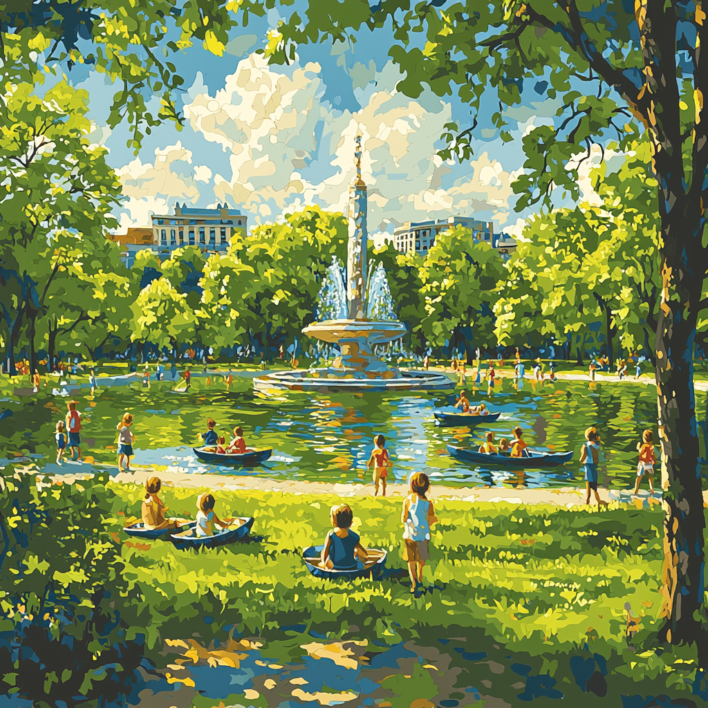 Parque De La Ciudadela - Barcelona Paint By Numbers