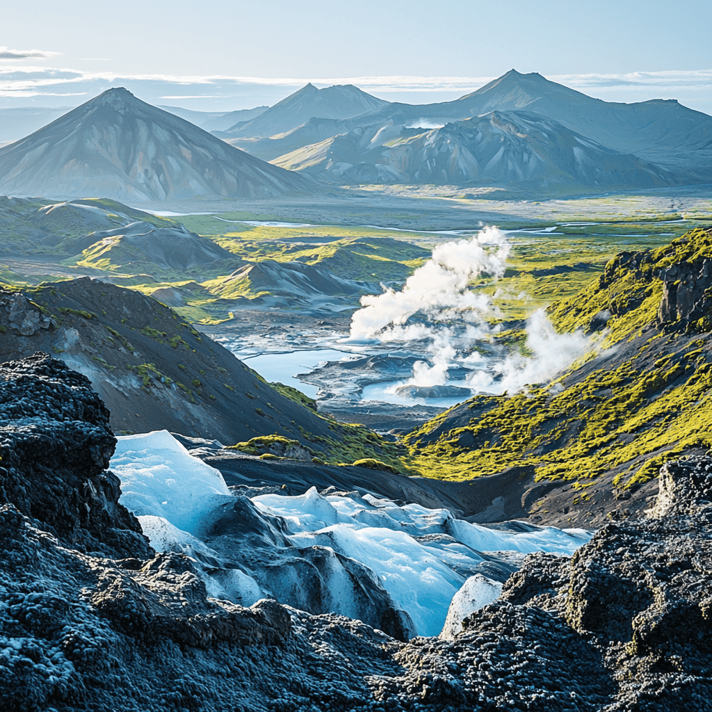 The Land Of Fire And Ice In Iceland Paint By Numbers Kits