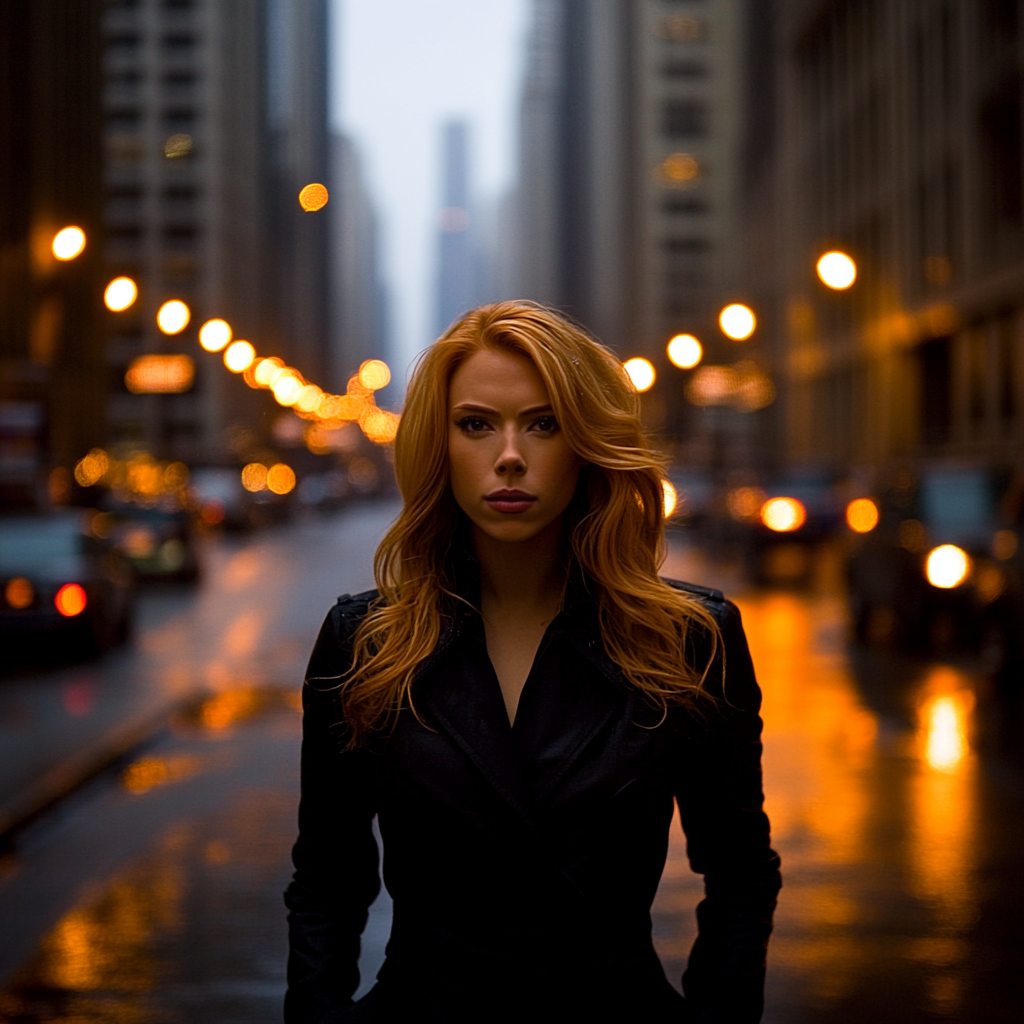 Scarlett Johansson: Quiet Precision Of A Shadowed Operative Painting by numbers kit