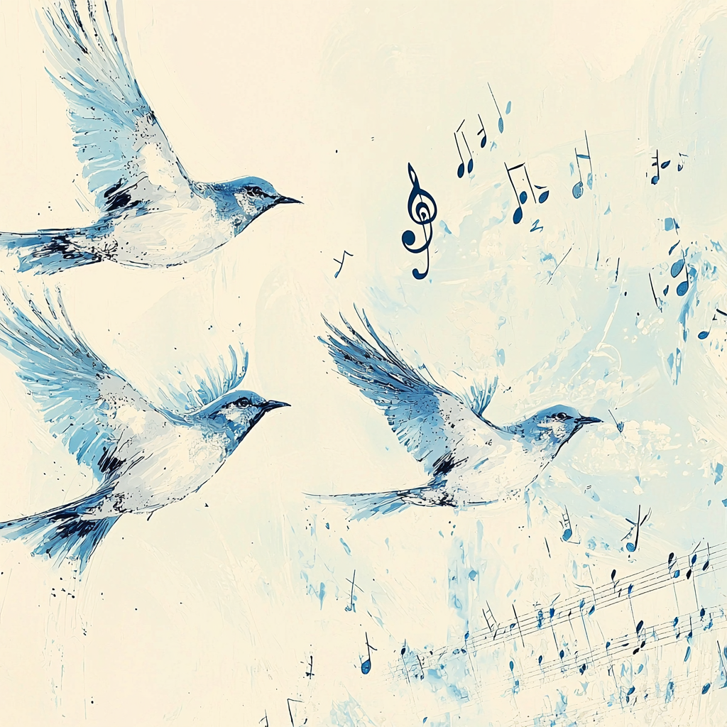 Leonardo Da Vinci Inspired Celestial Songbirds Painting Number Kit