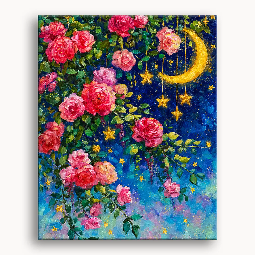 Happy Painting Exclusive DIY Paint by Number Kit Stress Relief Relaxation Toys Beginner Painting Kits Handicrafts with Lions Flowers & Birds Designs