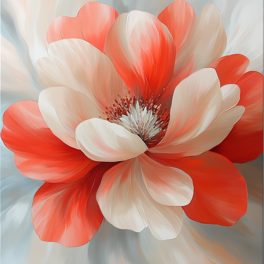 Georgia OKeeffe Inspired Desert Bloom Number painting