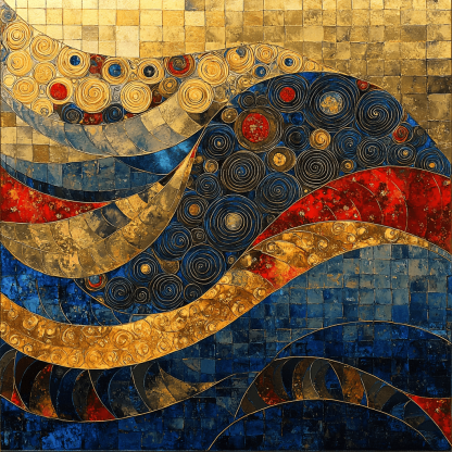 Gustav Klimt Inspired Patterns Of Harmony Paint By Numbers Kits