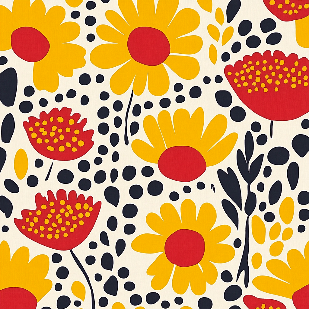 Yayoi Kusama Inspired Garden Of Echoes Number painting