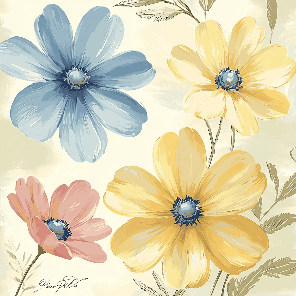 Leonardo Da Vinci Inspired Mystical Petals DIY Paint By Numbers