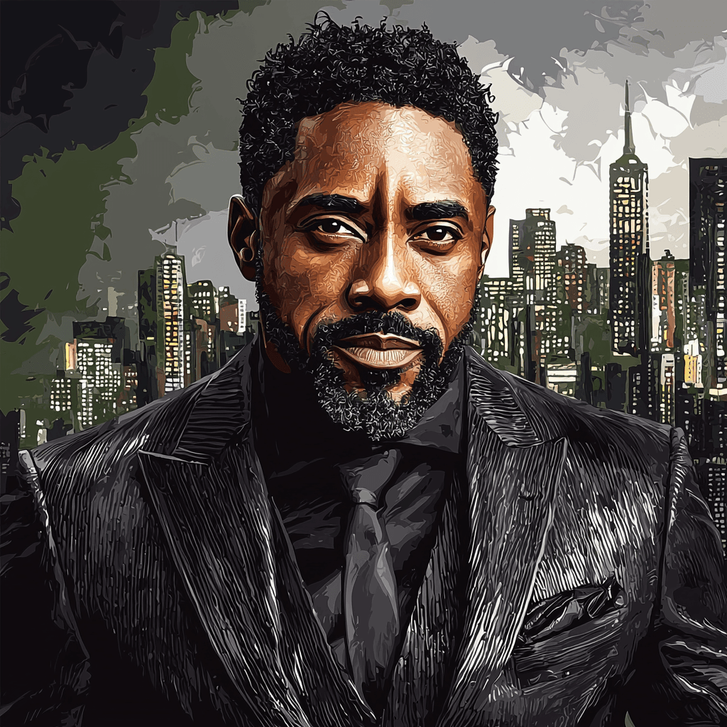 Idris Elba: Towering Talent In Action And Drama Paint By Color